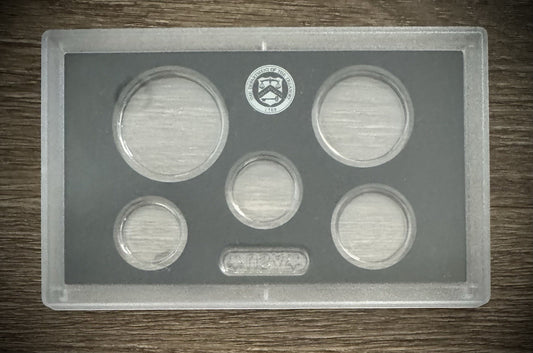 Black Empty Plastic Case Holds 5 Coins Lot of 10 From US MINT Silver Proof Sets1