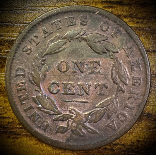 1838 Large Cent Coronet Head Matron Style1