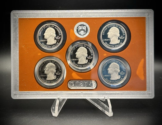 2017-S ATB Quarter GEM PROOF Clad 5 Coin Set w 2017 US Mint Box and COA1