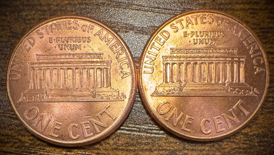 2001 P & D Lincoln Memorial Cent BU 2 Coin Set From Original Rolls1