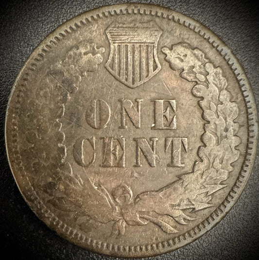 1873 Indian Head Cent Penny SEMI-KEY Date Coin1