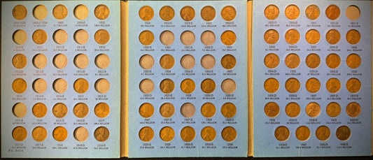 1909 VDB-2025 P D S Lincoln Cent Set NEAR COMPLETE 269 Coins AU/BU Whitman1