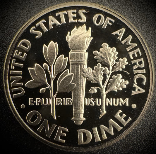 1990-S GEM PROOF Roosevelt Dime 10C Clad DEEP CAMEO Coin From US Mint Proof Set1