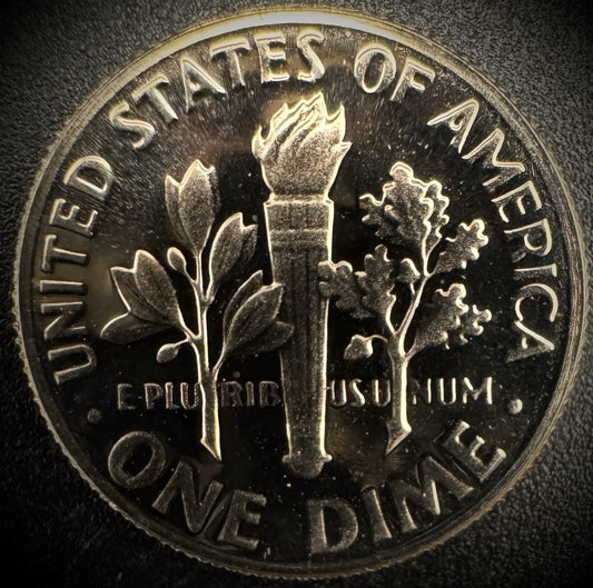 1976-S PROOF Roosevelt Dime 10C Clad DEEP CAMEO Coin From US Mint Proof Set1