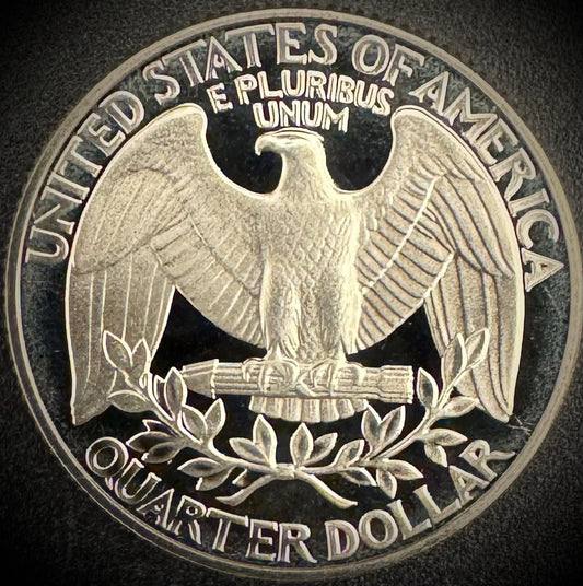 1990-S Washington Quarter GEM PROOF Clad DEEP ULTRA CAMEO Coin1