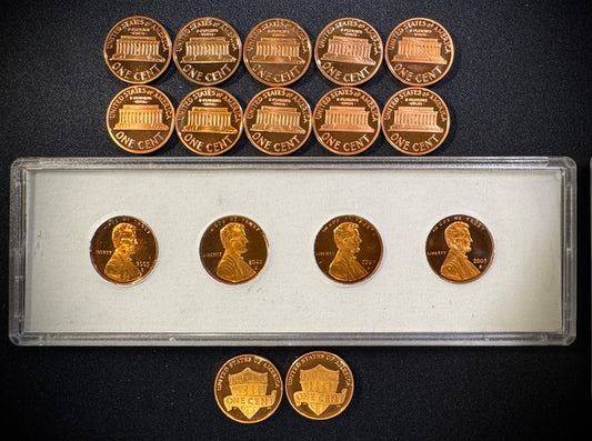 1999-2011 S Lincoln Memorial Bicentennial Shield Cent GEM PROOF 16 Coin Lot Set1