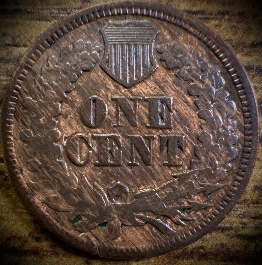 1864 Indian Head Cent Penny Civil War Era Coin Bronze ROTATED DIE1