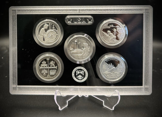 2019-S .999 SILVER America the Beautiful Quarter Set w 2019 US MINT Box COA1