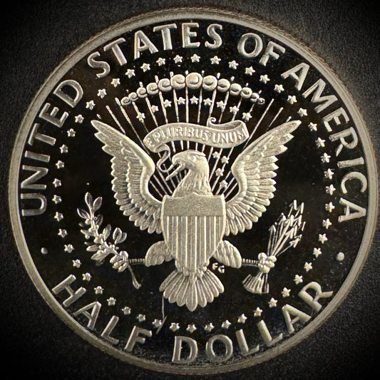 1990-S GEM PROOF Kennedy Half Dollar Clad 50C DEEP ULTRA CAMEO1