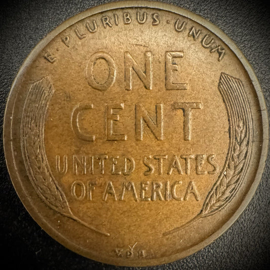 1909-P VDB Lincoln Wheat Cent Penny First Year Of Type AU #21