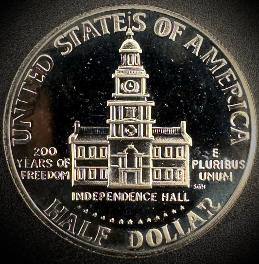 1976-S Kennedy Half Dollar GEM PROOF DEEP ULTRA CAMEO Bicentennial 1776-19761