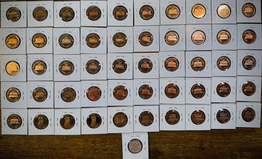 1968-2015 S PROOF Lincoln Memorial Bicentennial Shield Cent 51 Coin COMPLETE SET1