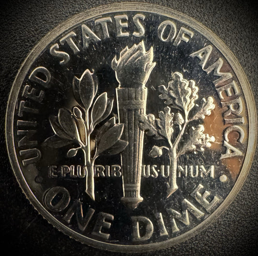 1971-S PROOF Roosevelt Dime 10C Clad Coin From US Mint Proof Set1