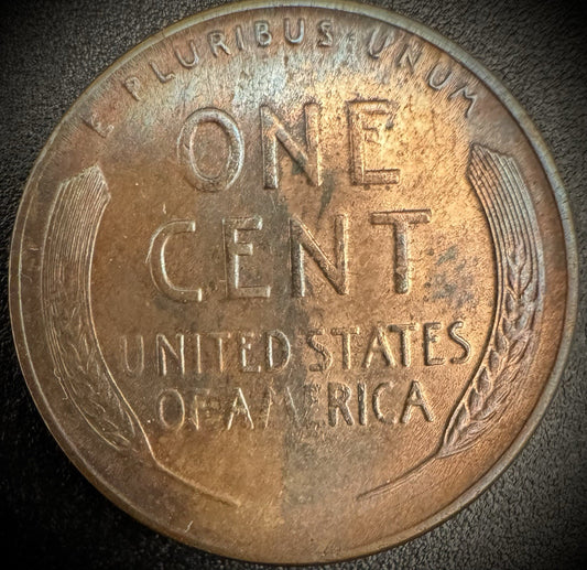1934-D Lincoln Wheat Cent Penny Toned1