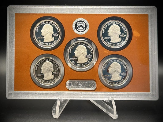 2016-S ATB Quarter GEM PROOF Clad 5 Coin Set w 2016 US Mint Box and COA1