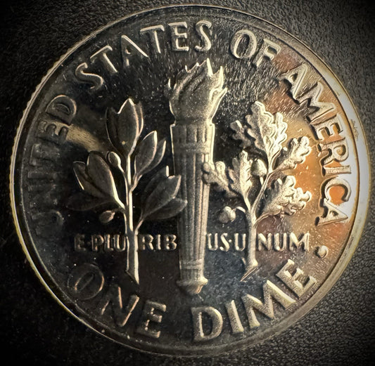 1975-S PROOF Roosevelt Dime 10C Clad DEEP CAMEO Coin From US Mint Proof Set1