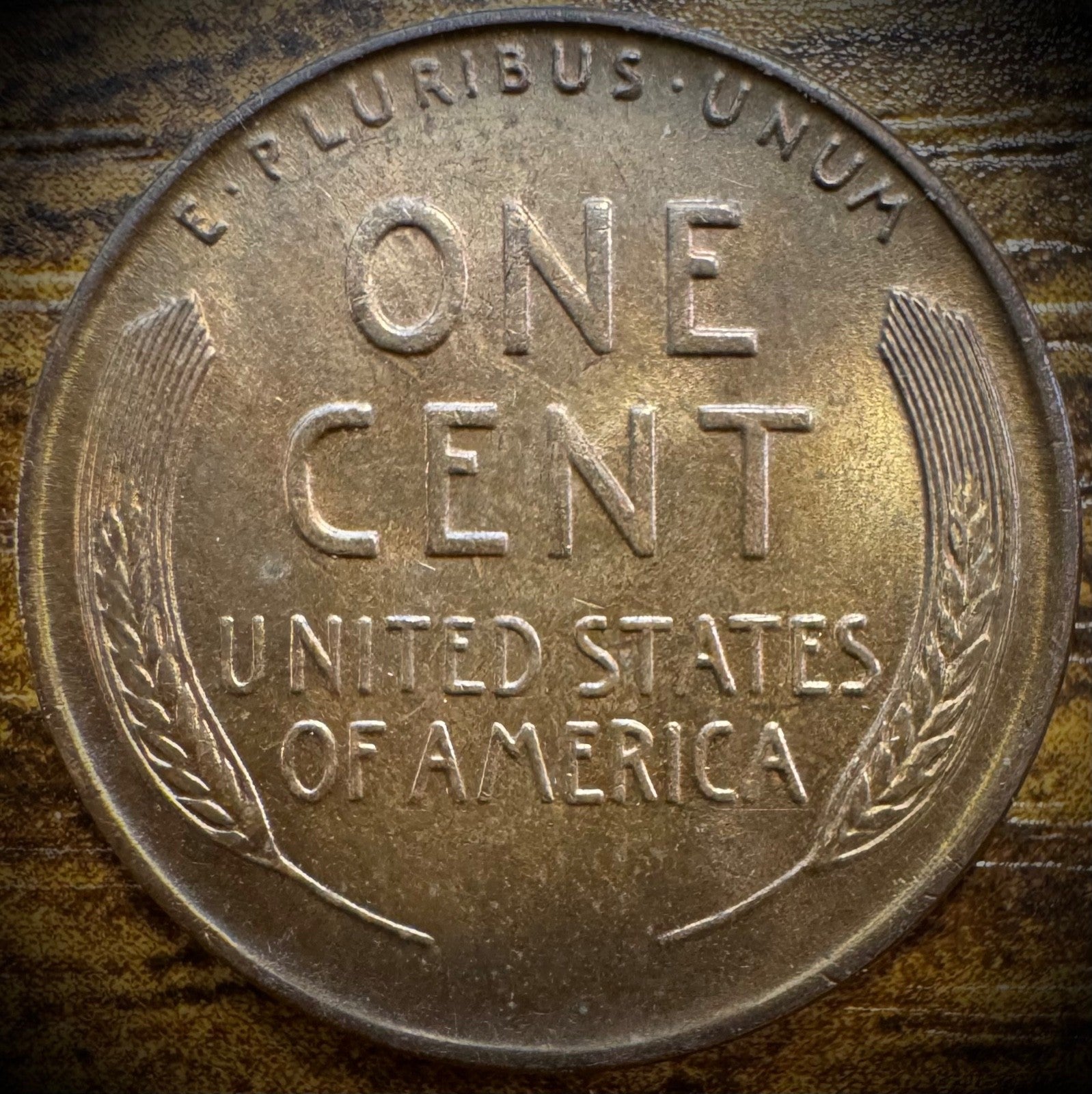 1940-D Lincoln Wheat Penny Cent Uncirculated MULTICOLORED TONING #31