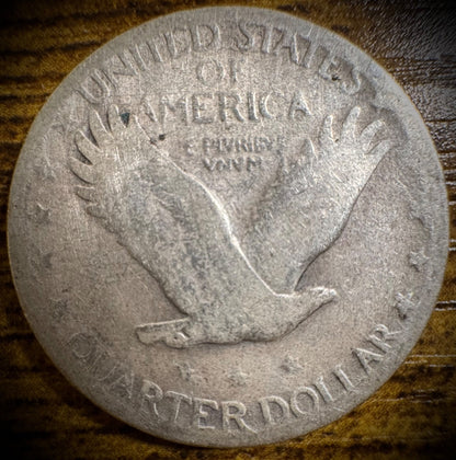 1927-S 25C Standing Liberty Quarter KEY DATE LOW Mintage 396,000 #11