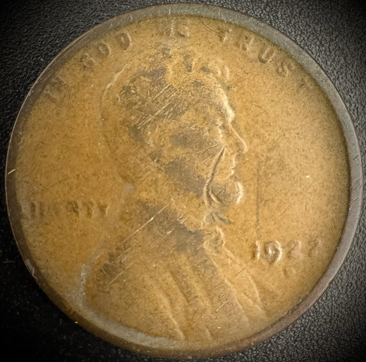 1922-D Lincoln Wheat Cent SEMI-KEY DATE XF/AU STRONG STRIKE0