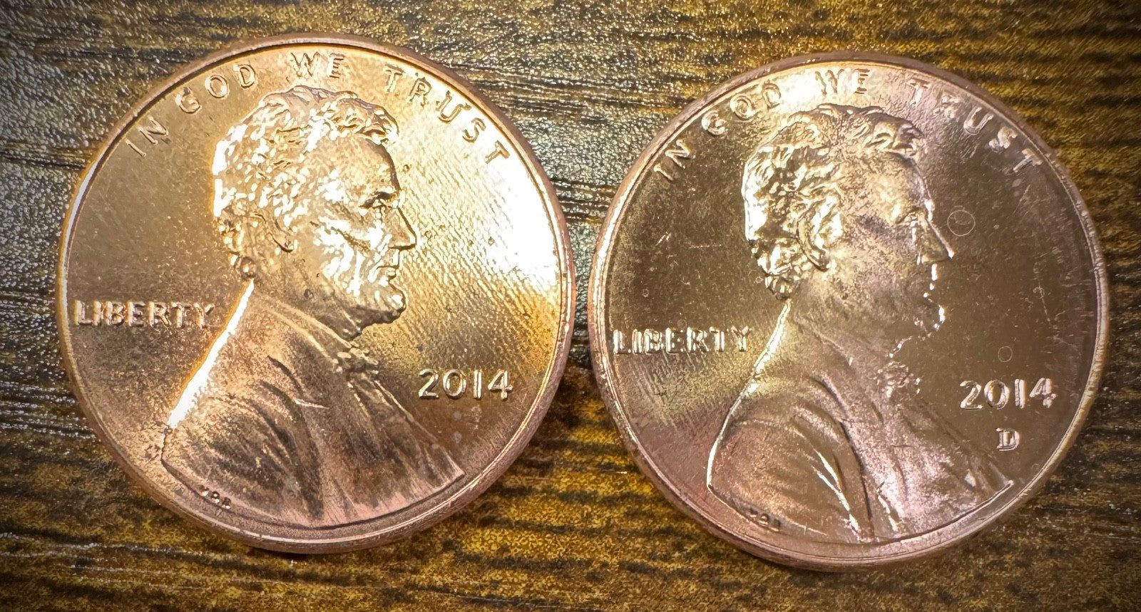 2014 Lincoln Shield Cent P D Uncirculated BU 2 Coin Lot From Original Rolls0