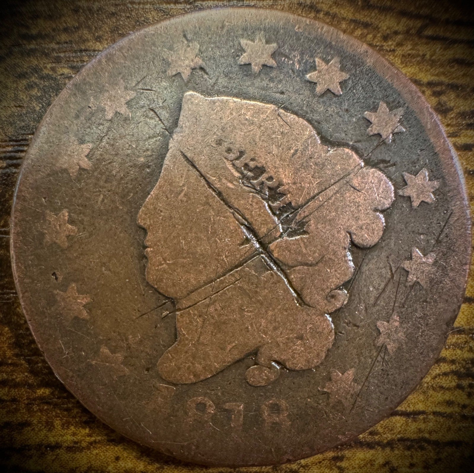 1818 Large Cent Coronet Head Matron Style #30