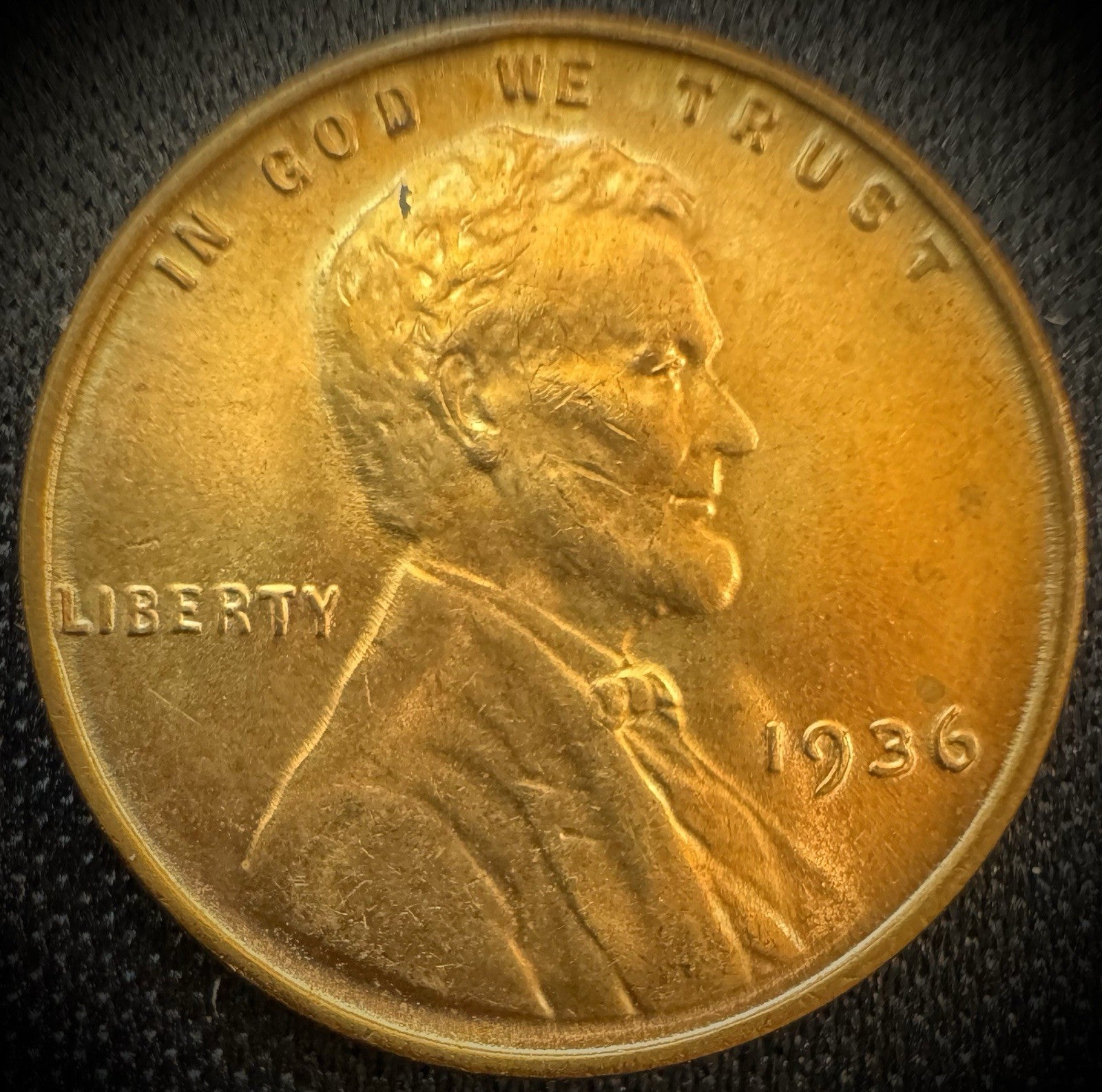 1936 Lincoln Wheat Cent Brilliant Uncirculated RED GEMDripping With Luster0