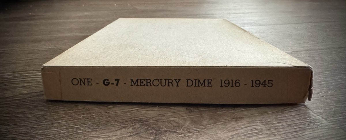 Never Used Vintage Meghrig Mercury Head Dimes 1916-1945 G-7 Album Empty No Coins1