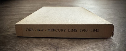 Never Used Vintage Meghrig Mercury Head Dimes 1916-1945 G-7 Album Empty No Coins1