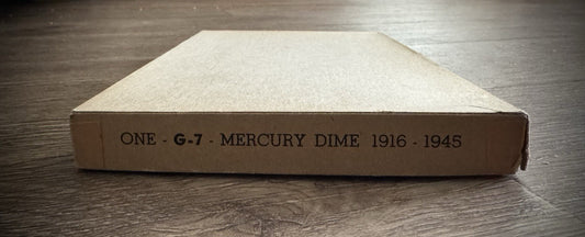 Never Used Vintage Meghrig Mercury Head Dimes 1916-1945 G-7 Album Empty No Coins1