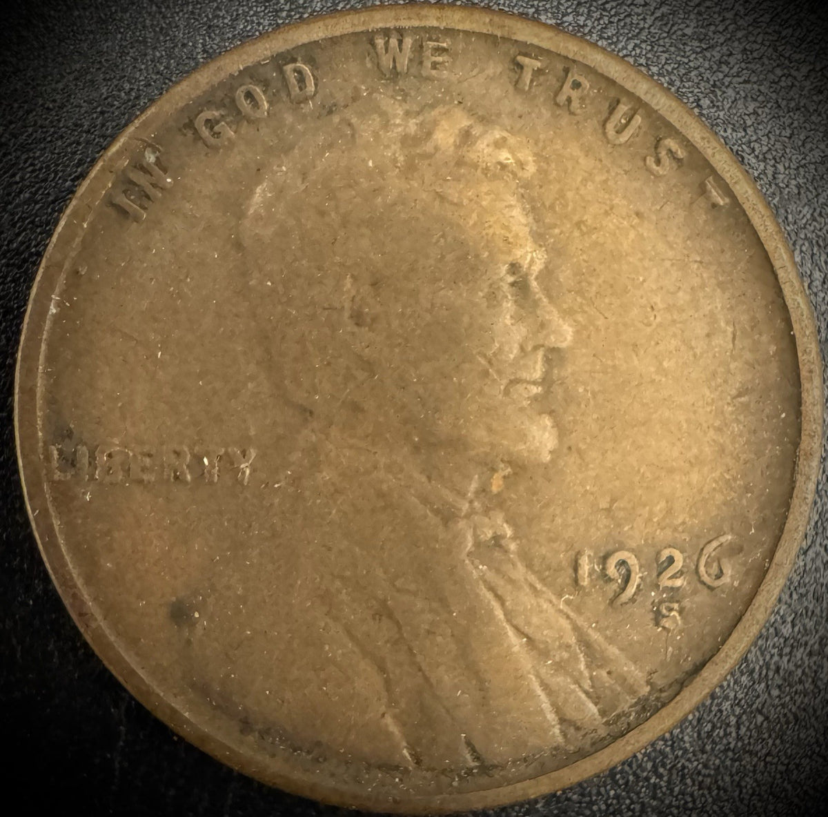 1926-S Lincoln Wheat Penny Cent SEMI-KEY DATE #30
