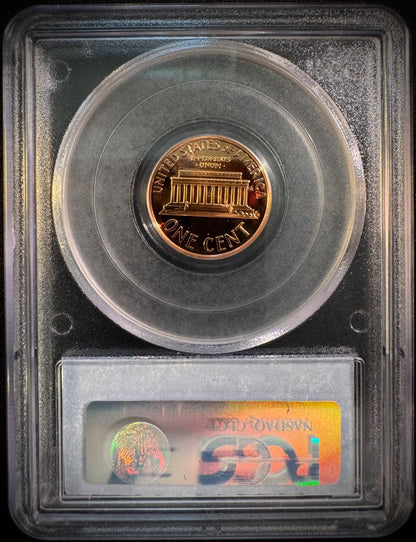 2001-S Lincoln Memorial Cent Penny PCGS PR69RD DCAM PROOF Coin DEEP CAMEO1