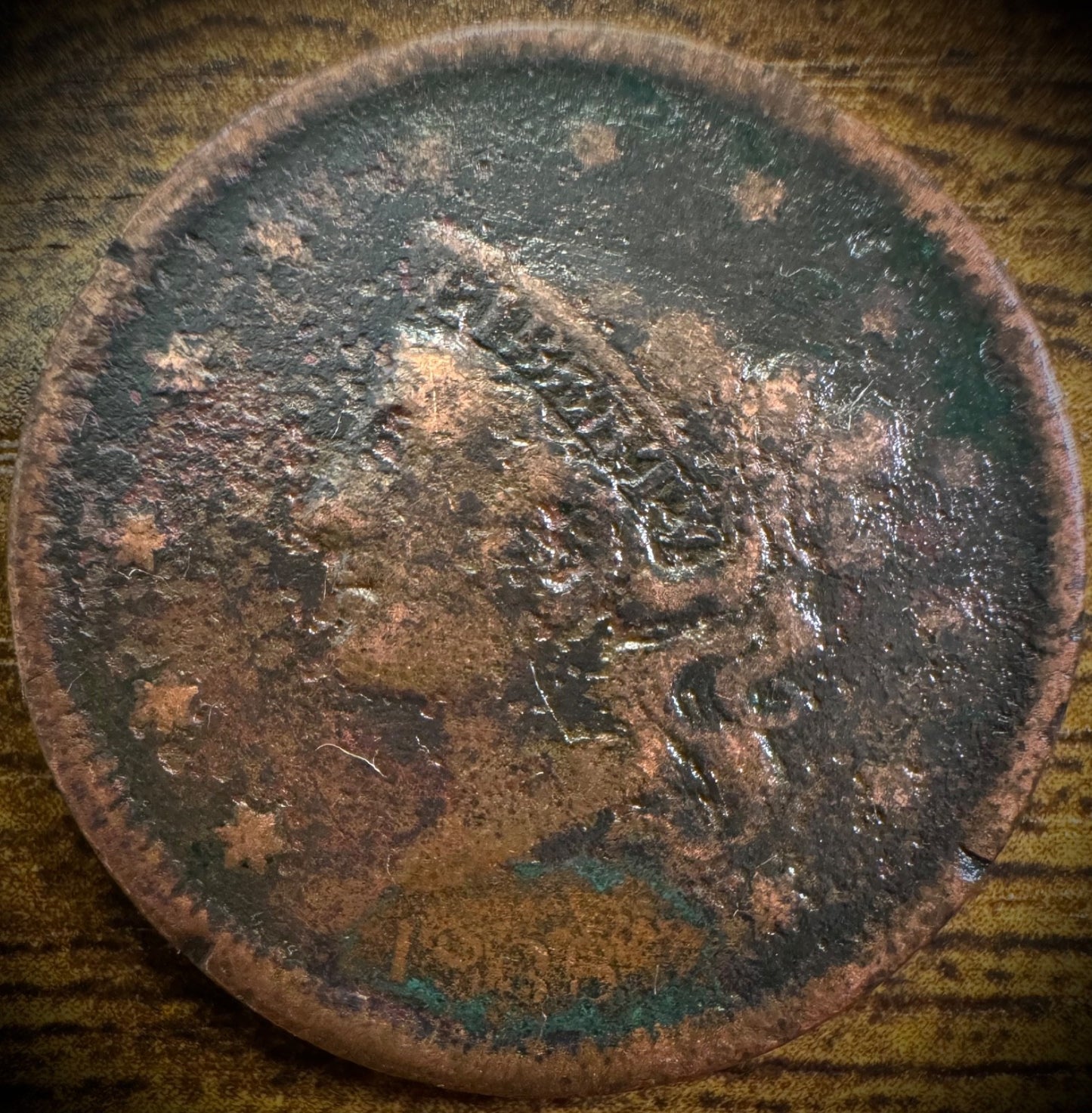1838 Large Cent Coronet Head Matron Style #20