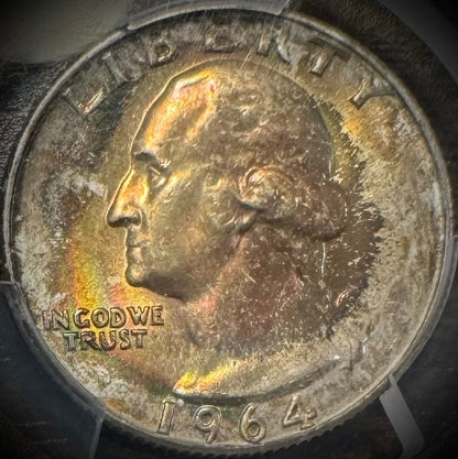 1964-D Silver Washington Quarter PCGS MS66 1