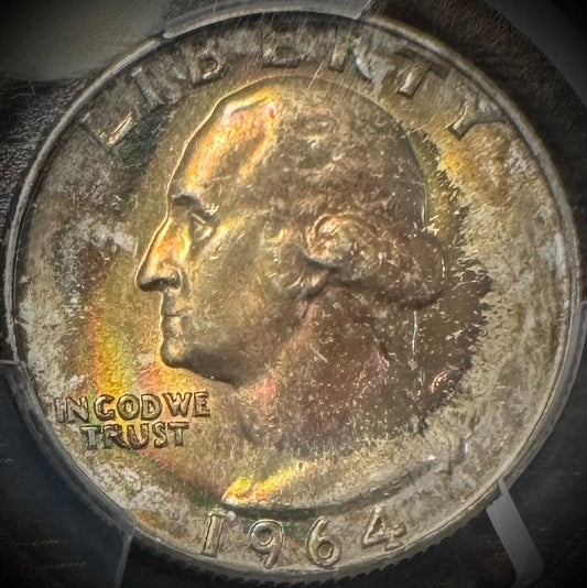 1964-D Silver Washington Quarter PCGS MS66 1