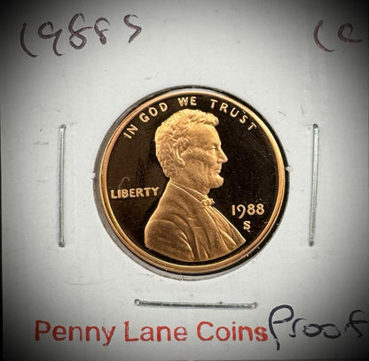 1980-1989 Lincoln Memorial Gem PROOF Cent 10 Coin Set17