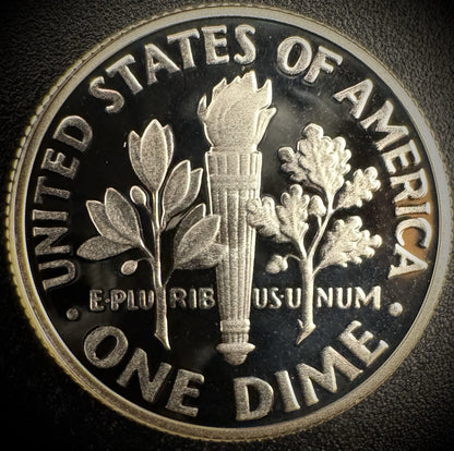2022-S 99.9% SILVER PROOF Roosevelt Dime .999 Fine DEEP ULTRA CAMEO Coin1