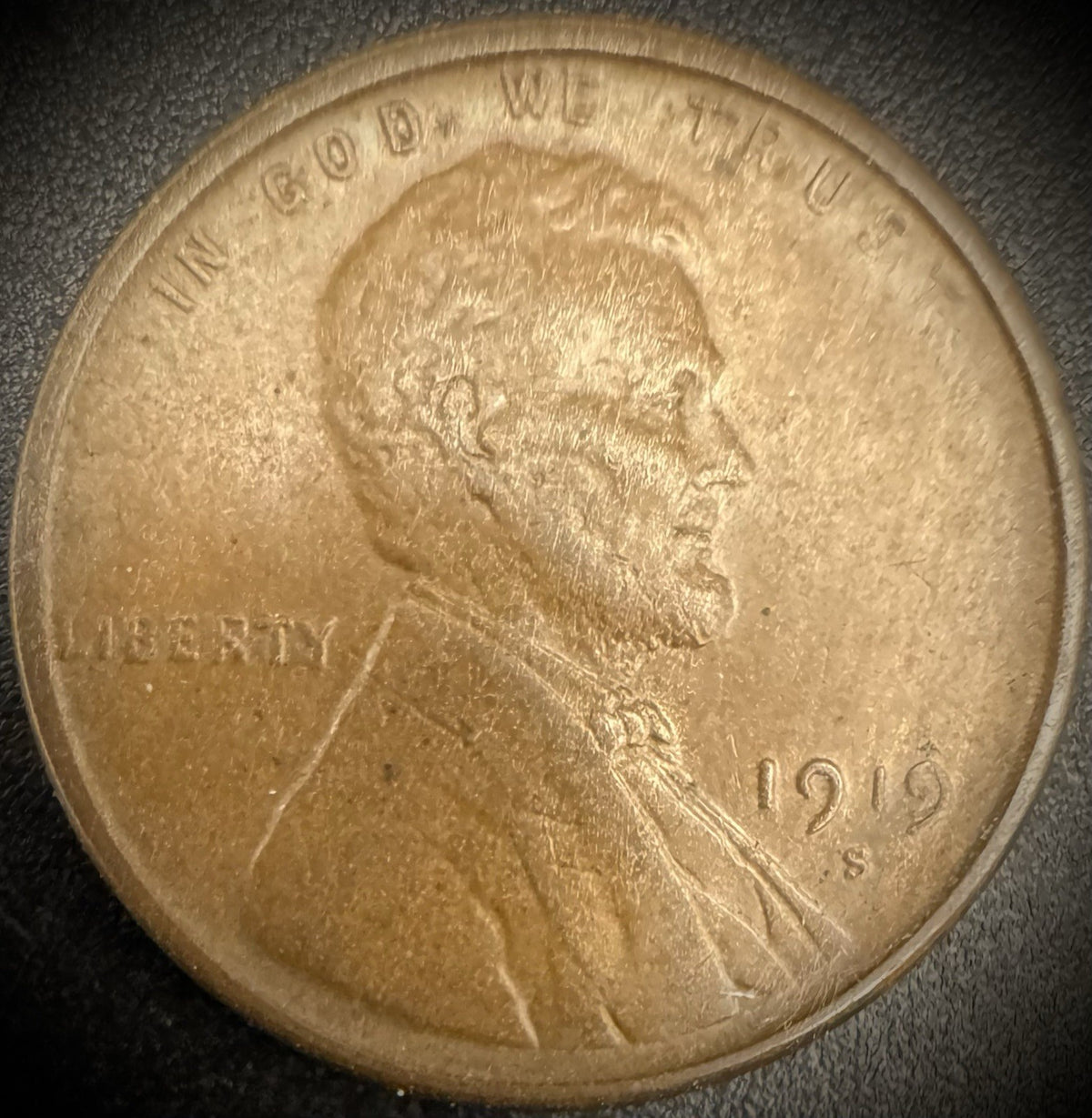 1919-S Lincoln Wheat Cent Penny XF0