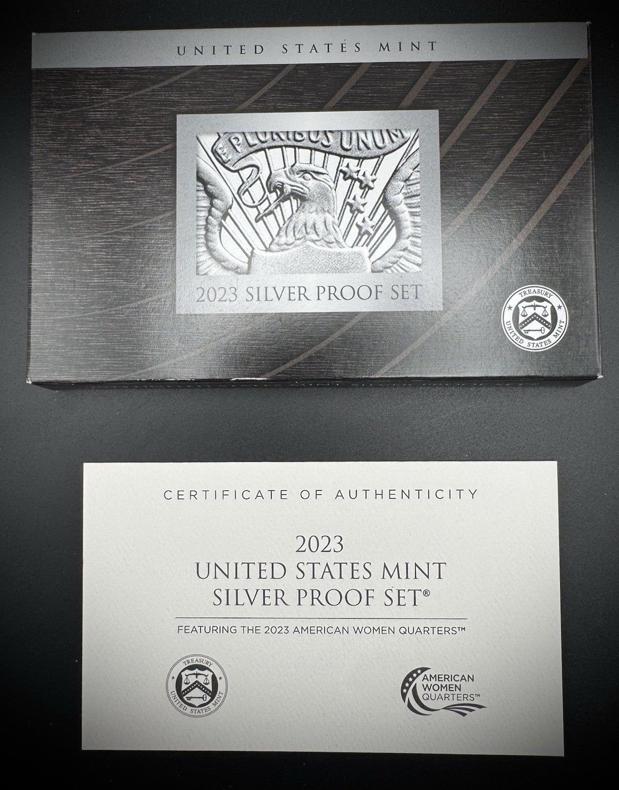 2023-S .999 SILVER America the Beautiful Quarter Set w 2023 US MINT Box COA2