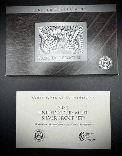 2023-S .999 SILVER America the Beautiful Quarter Set w 2023 US MINT Box COA2