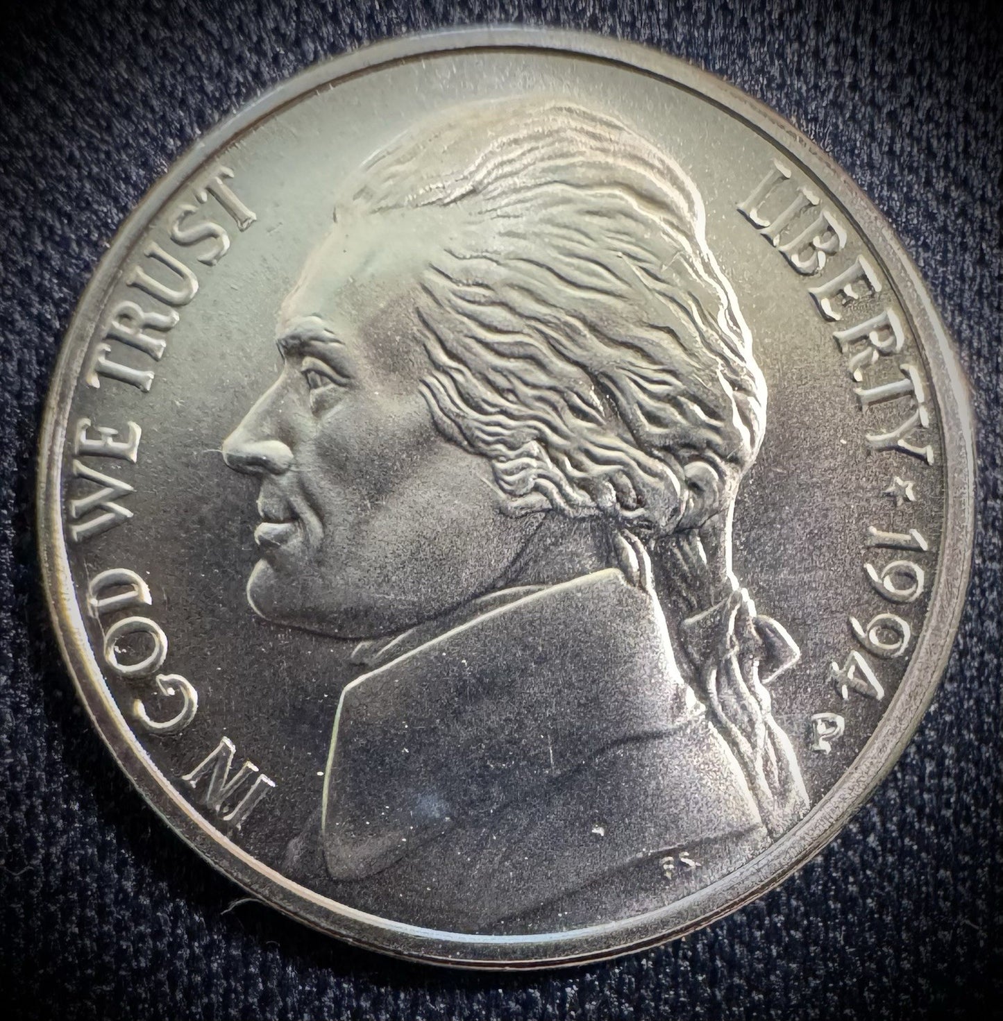 1994-P MATTE FINISH SMS Jefferson Nickel FS LOW MINTAGE 167,703 STUNNING COIN1