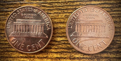 1960 P & D Lincoln Memorial Cent Small Date BU 2 Coin Set From Original Rolls3
