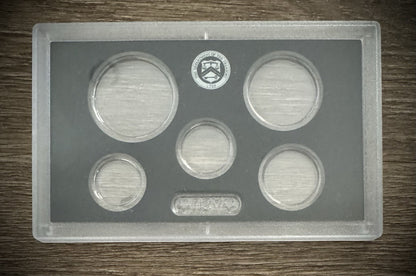 Black Empty Plastic Case Holds 5 Coins Lot of 10 From US MINT Silver Proof Sets1