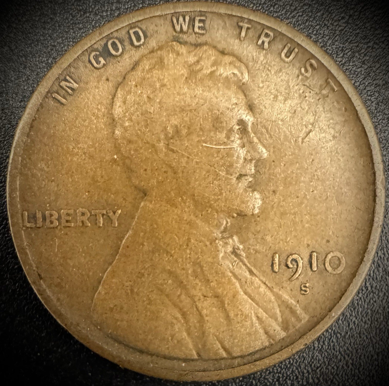 1910-S Lincoln Wheat Cent Penny SEMI-KEY DATE F0