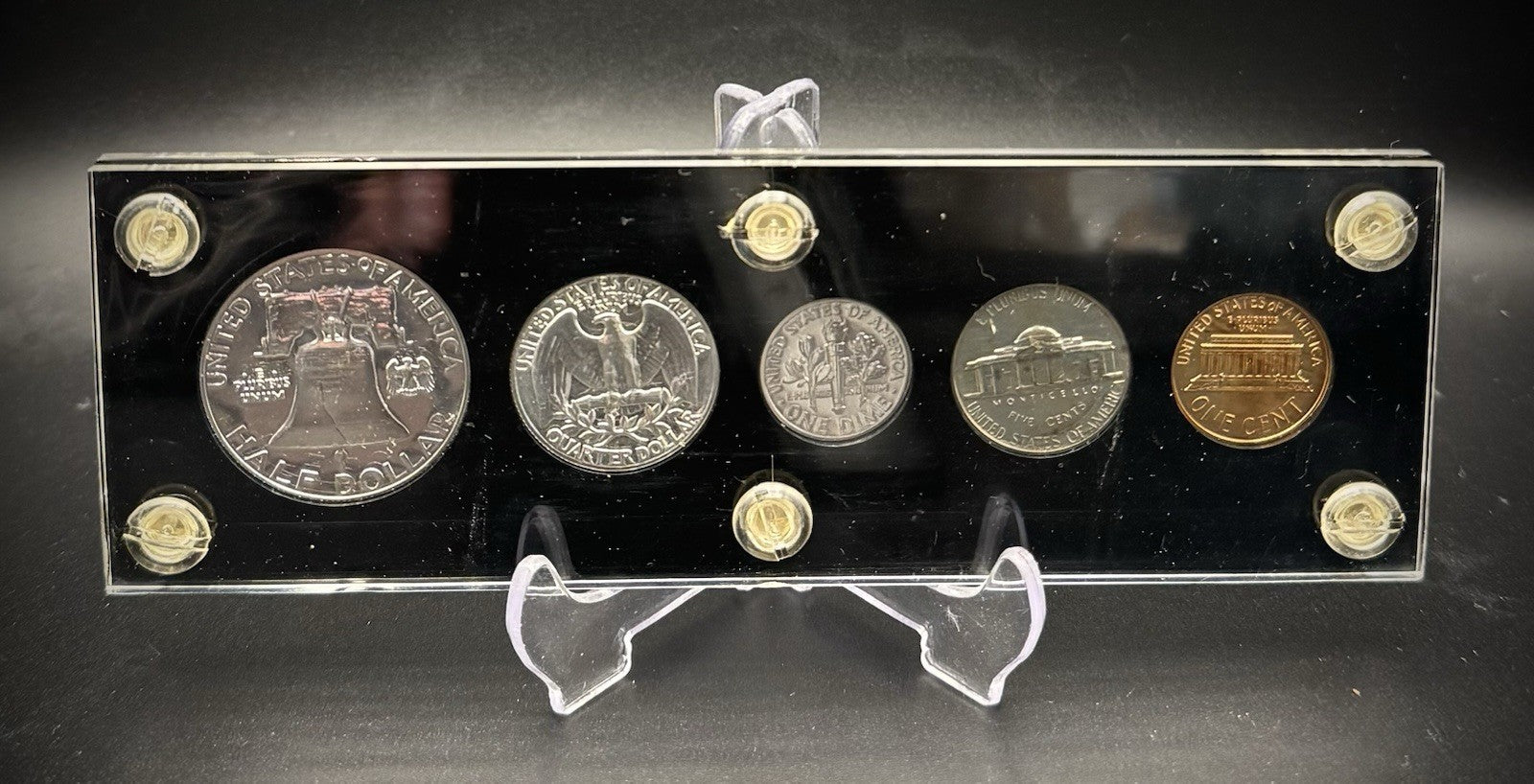 1962 US Mint Proof Set Gem PROOF Coins In New Capital Holder 90% Silver1