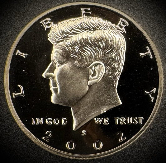 2002-S GEM PROOF Kennedy Half Dollar Clad 50C DEEP ULTRA CAMEO #30