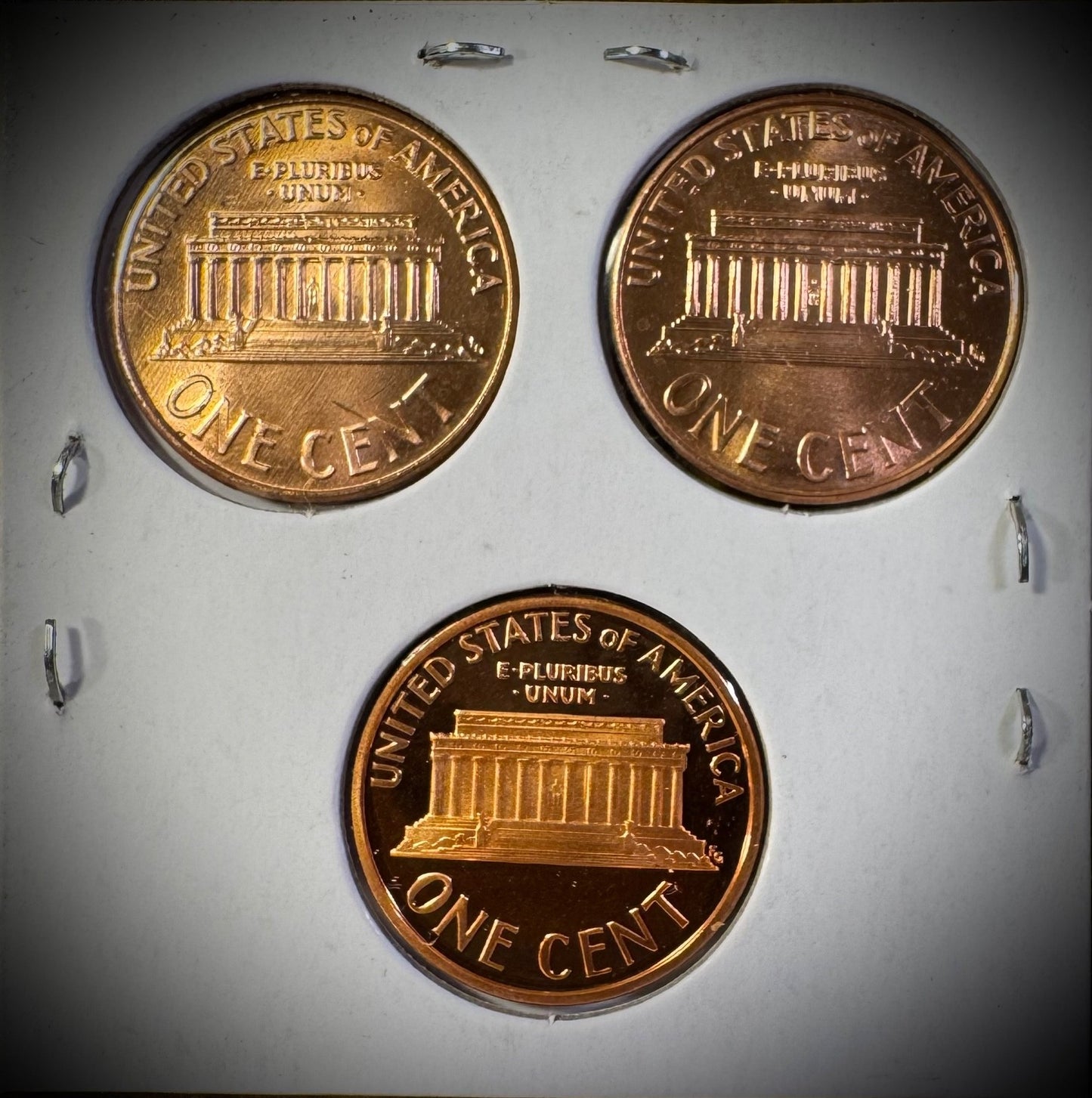 2008 P D S Lincoln Memorial Cent UNCIRCULATED + PROOF 3 Coin Lot Last Memorial1