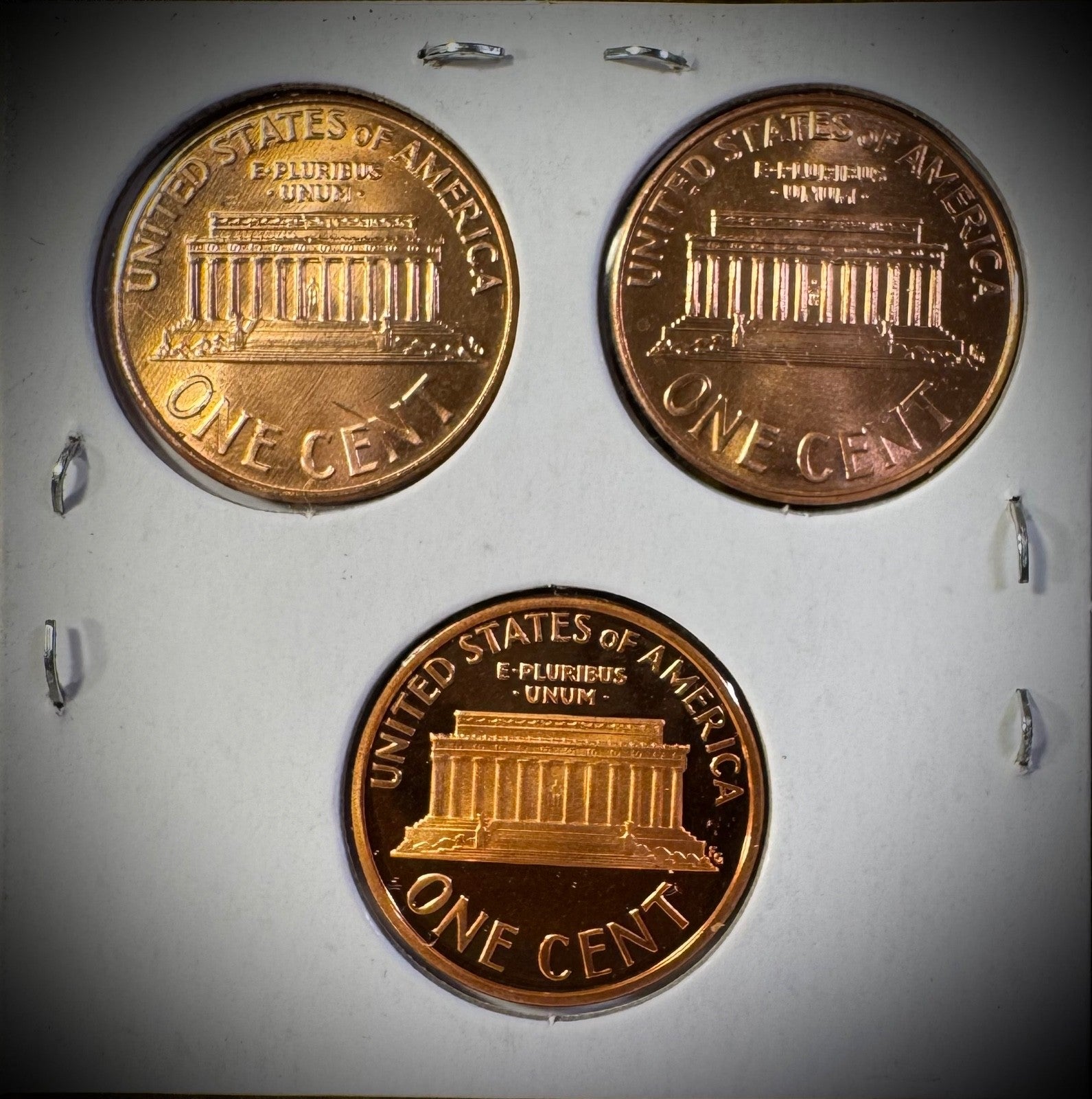 2008 P D S Lincoln Memorial Cent UNCIRCULATED + PROOF 3 Coin Lot Last Memorial1
