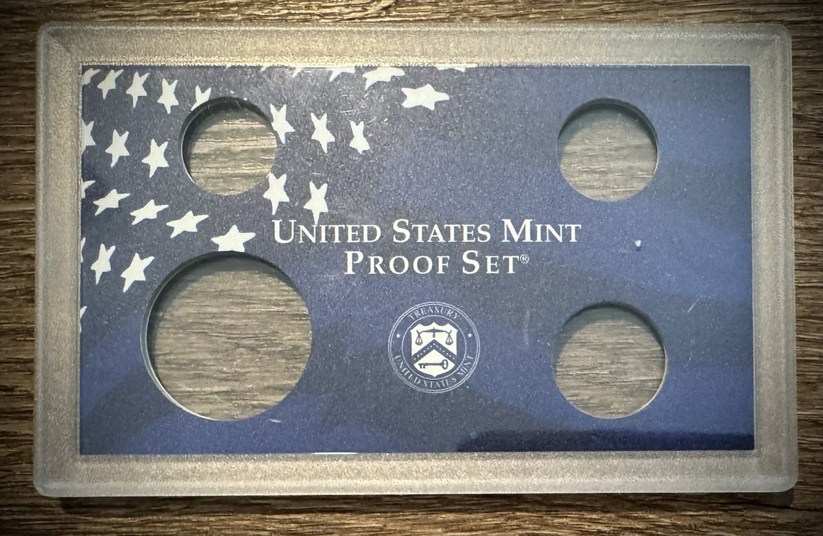 Blue Empty Plastic Case Holds 4 Coins Lot of 10 From US MINT Proof Sets1