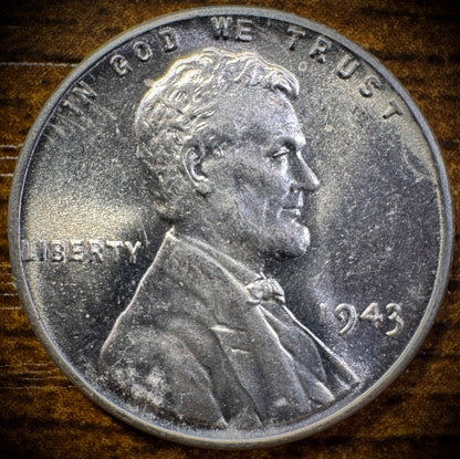 1943 Lincoln Wheat Penny Cent Uncirculated #60