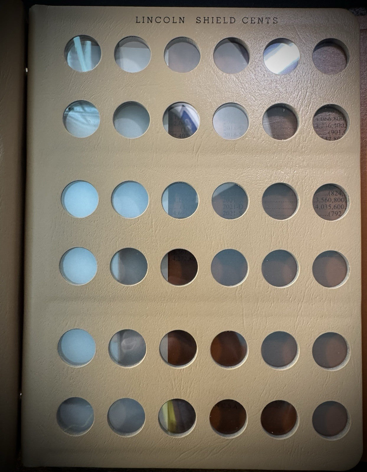 2010-2025 P D Lincoln Shield Cent Penny COMPLETE 32 Coin Set in NEW Dansco 71043